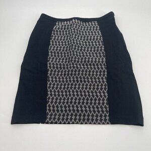 Yoana Baraschi Skirt 6 Womens Business Casual Classic Black Short Zipper Texture